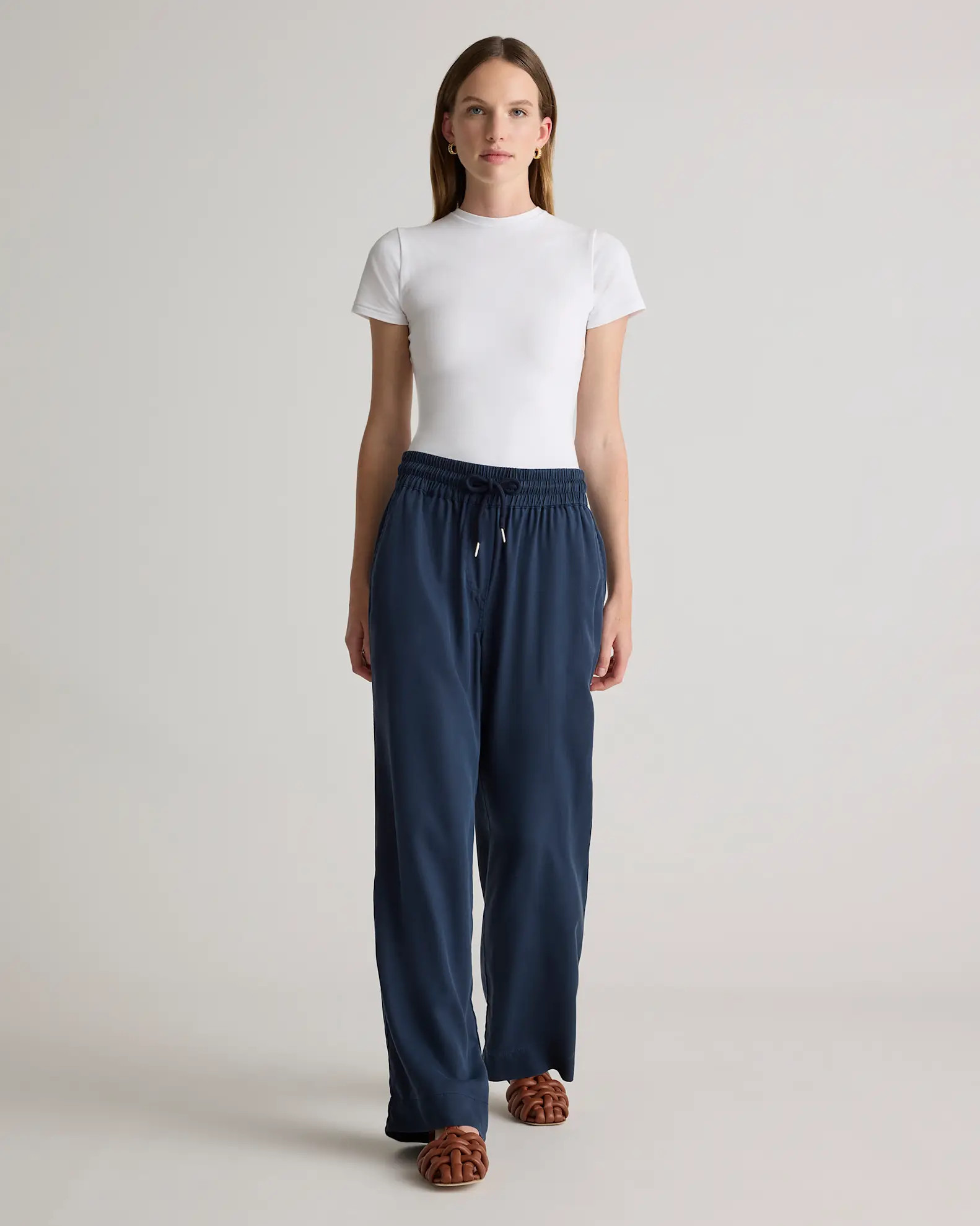 Stretch Cotton Jersey Fitted T-Shirt | Quince