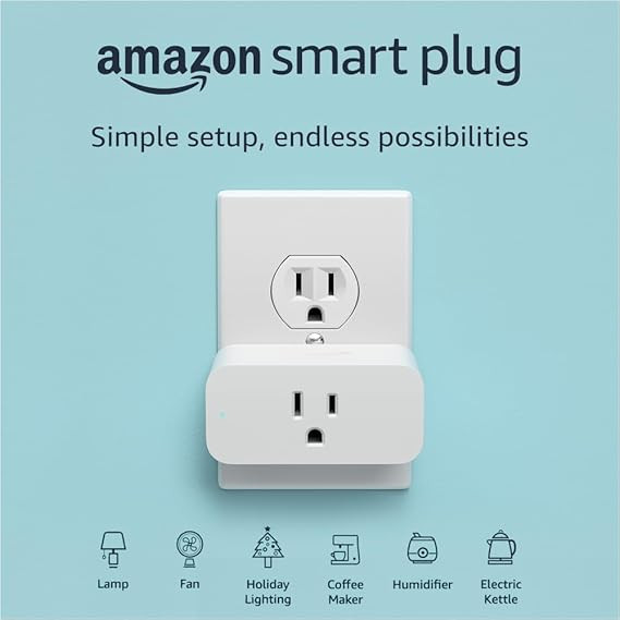 Amazon Smart Plug | Works with Alexa | control lights with voice | easy to set up and use | Amazon (US)