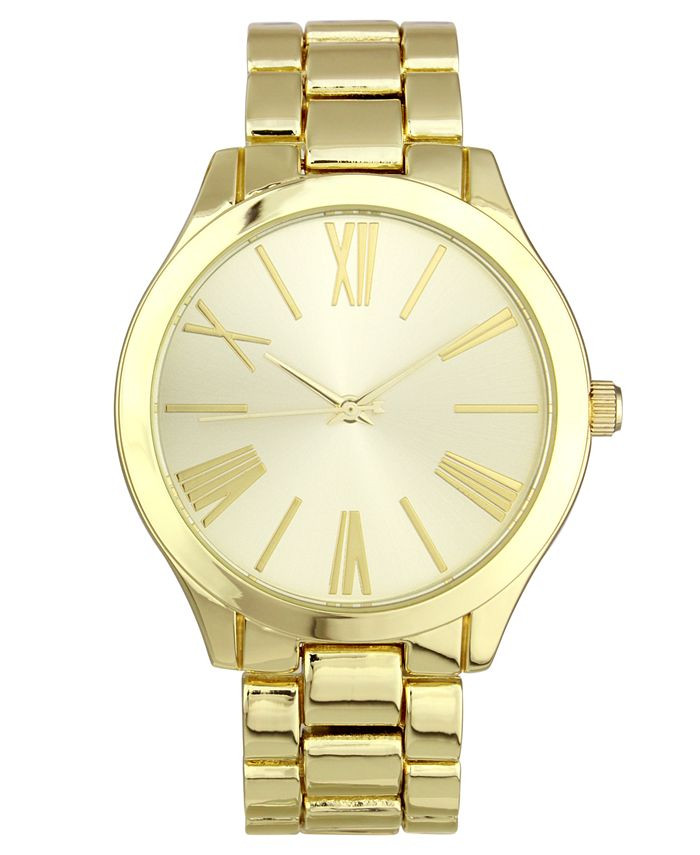 Women's Gold-Tone Bracelet Watch 42mm, Created for Macy's | Macys (US)