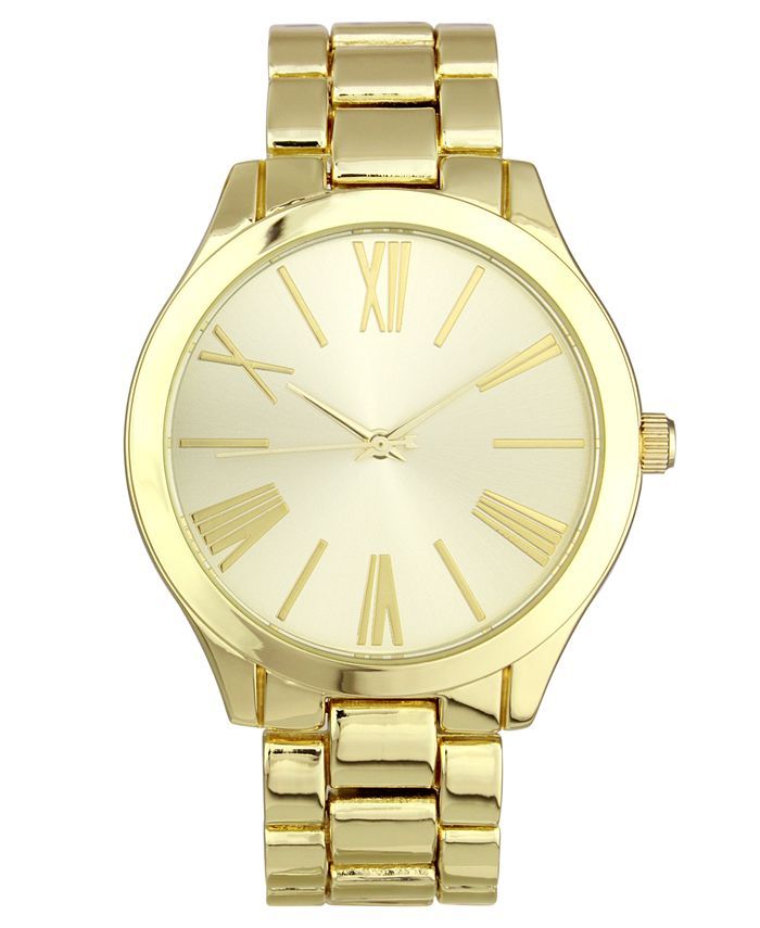 INC International Concepts Women's Gold-Tone Bracelet Watch 42mm, Created for Macy's & Reviews - ... | Macys (US)