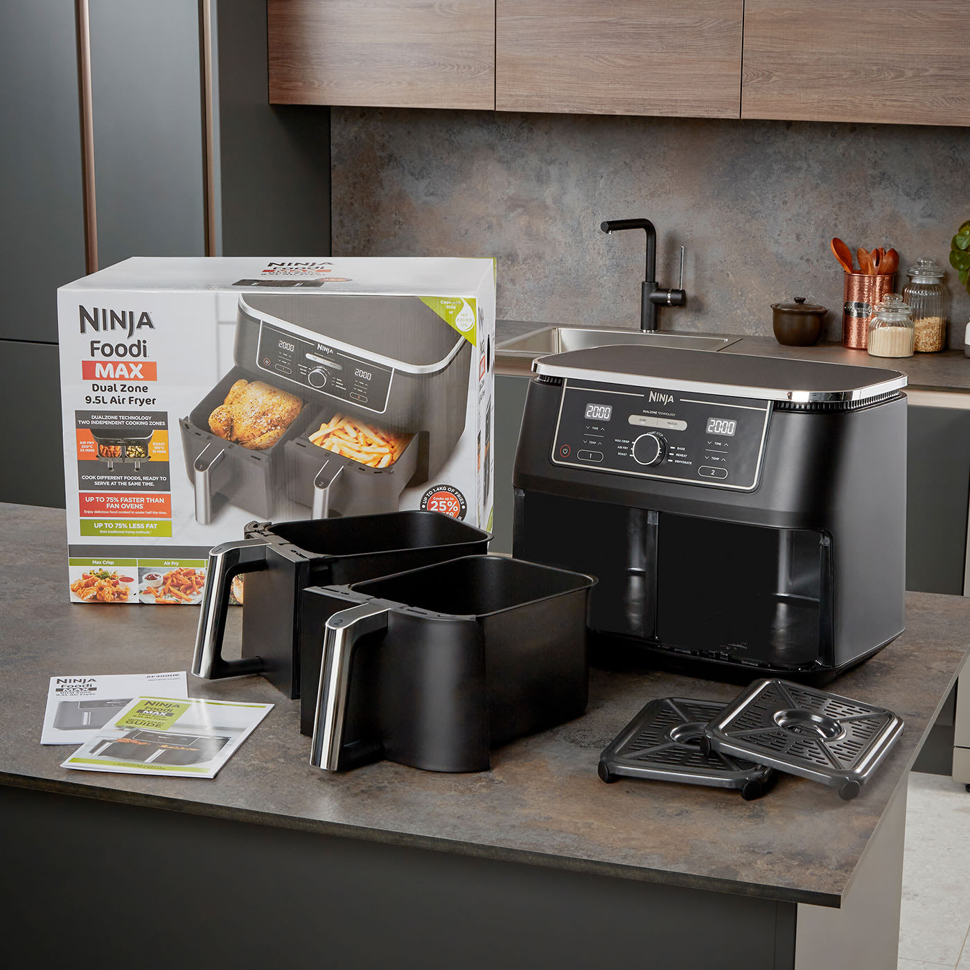 Ninja Foodi MAX Dual Zone Air Fryer AF400UK | Shark Ninja UK