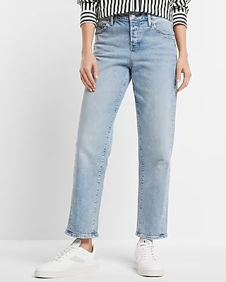 Mid Rise Light Wash Boyfriend Jeans, Women's Size:0 Long | Express