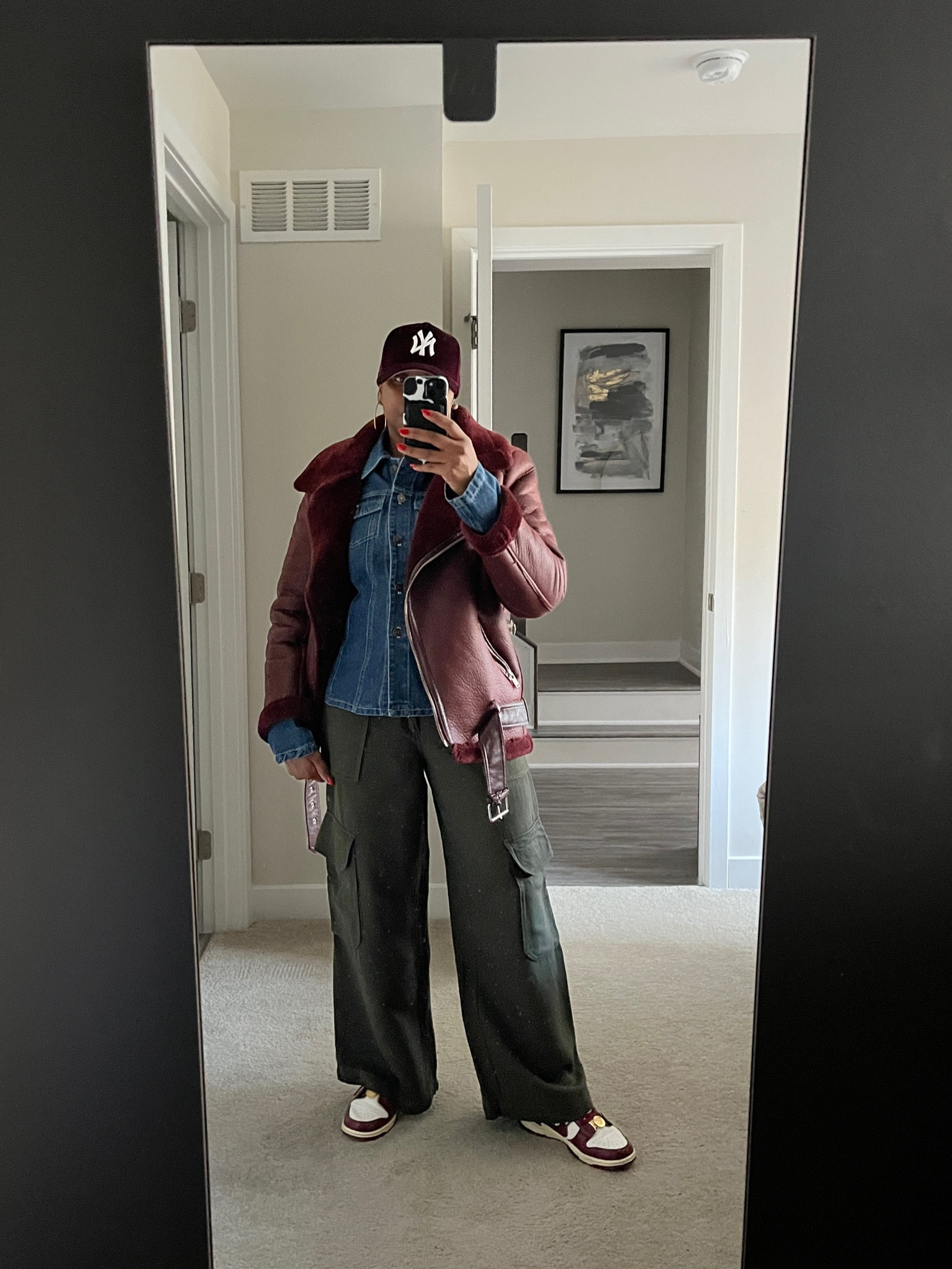 Casual, cool, and effortless. ✨ Pairing comfy cargo pants with a chic denim top for that perfect mix of utility and style. Ready for anything the day brings! Click to shop! 💙 #OOTD

#LTKStyleTip #LTKFindsUnder100