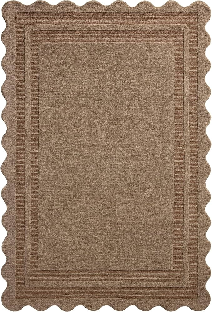 Loloi Chris Loves Julia Scottie Collection SCO-01 Mocha/Clay 9'-3" x 13', .87" Pile Height, Area ... | Amazon (US)