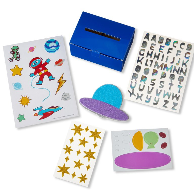 Valentine's Day Multicolor Decorate Your Own Alien Mailbox Kit, by Way To Celebrate | Walmart (US)