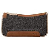 Weaver Leather Contoured Jute Wool Blend Felt Saddle Pad, 30"x30",Black/Gray | Amazon (US)