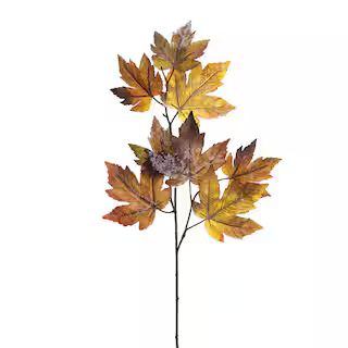 23" Brown Frosted Maple Leaf Spray | Michaels Stores