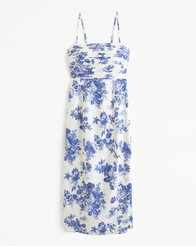 Women's Emerson High-Slit Midi Dress | Women's New Arrivals | Abercrombie.com | Abercrombie & Fitch (US)