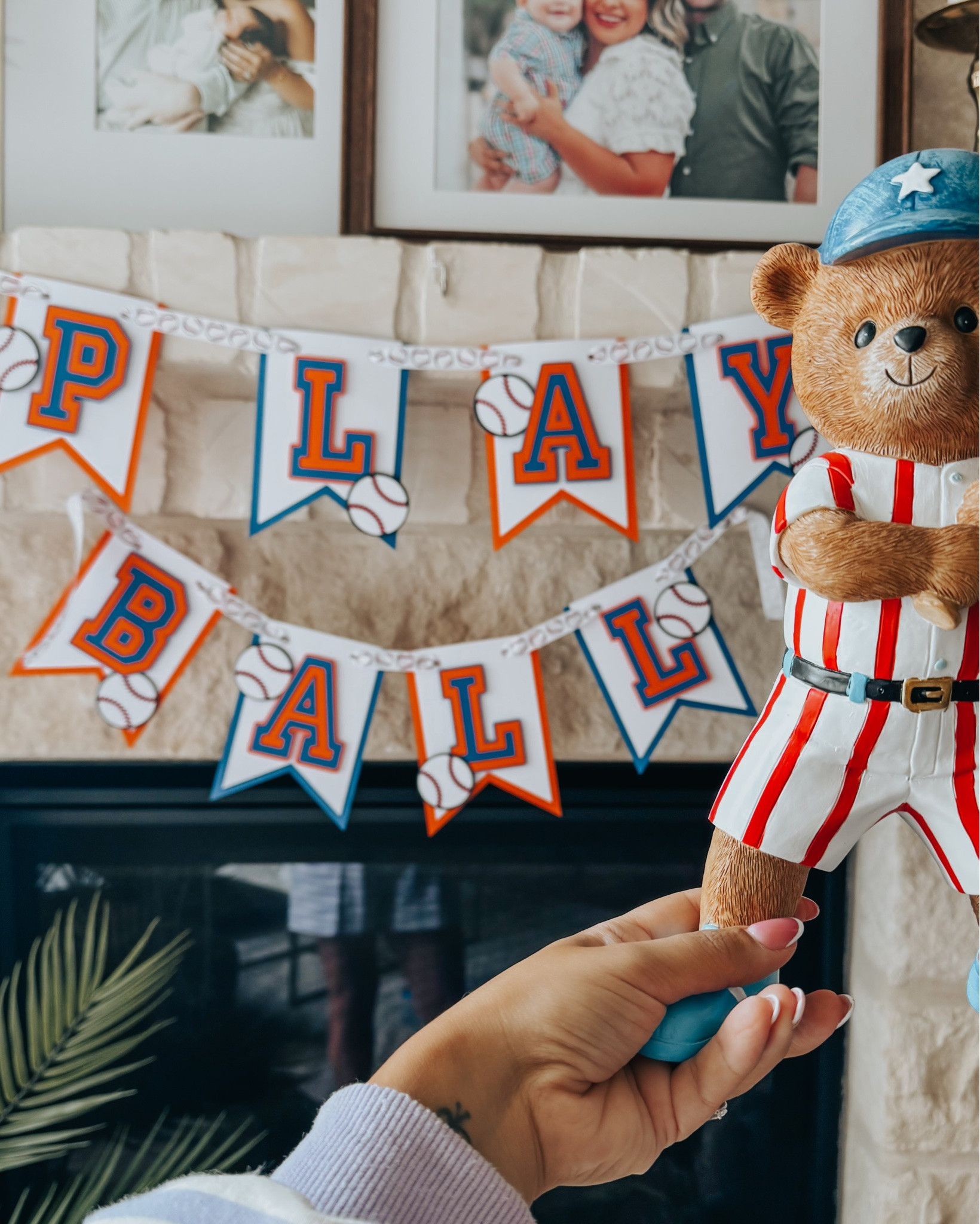 In this house, baseball season is absolutely a reason to decorate. ⚾️🤍

I found this CUTIE little bear at HomeGoods and instantly knew I had to build a whole theme around it. One thing about me… if I can make a seasonal moment, I will. 😂

The “Play Ball” banner was such a fun DIY! I used my Cricut to make it a little quicker, but honestly, it’s a super beginner-friendly project. All you need is about 9 sheets of cardstock, ribbon, tape, and maybe just a little patience.

Of course I couldn’t stop there, so I made the sweetest coordinating custom garden flag too. 🐻⚾️

It feels extra special putting it out because today marks ONE YEAR in our home. 🏡 What an incredible year it’s been, and I can’t wait to keep filling this house with memories, celebrations, and lots of handmade touches.

I’m thinking of putting together little themed decorating bundles like this throughout the year—paper banners, coordinating garden flags, and a few other fun pieces to make decorating easy and cohesive.

Tell me… what holiday or season should I design next? 👀 I’m already dreaming about a little Summerween collection. 🎃☀️