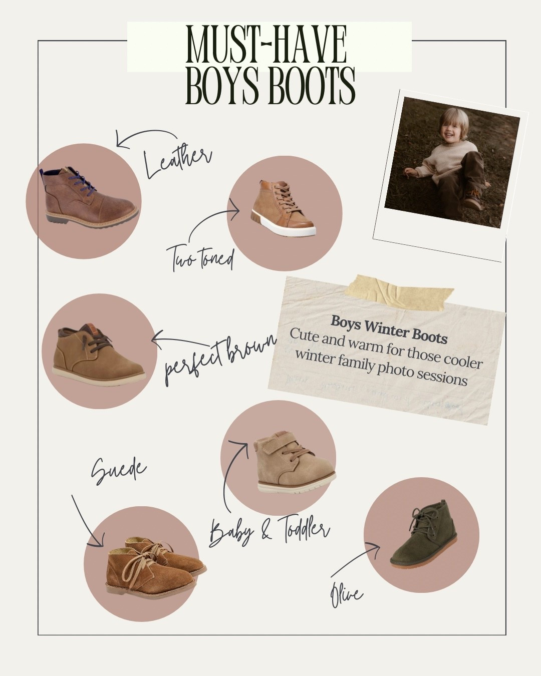 Winter boots for the boys at your photo session! 

#LTKKids