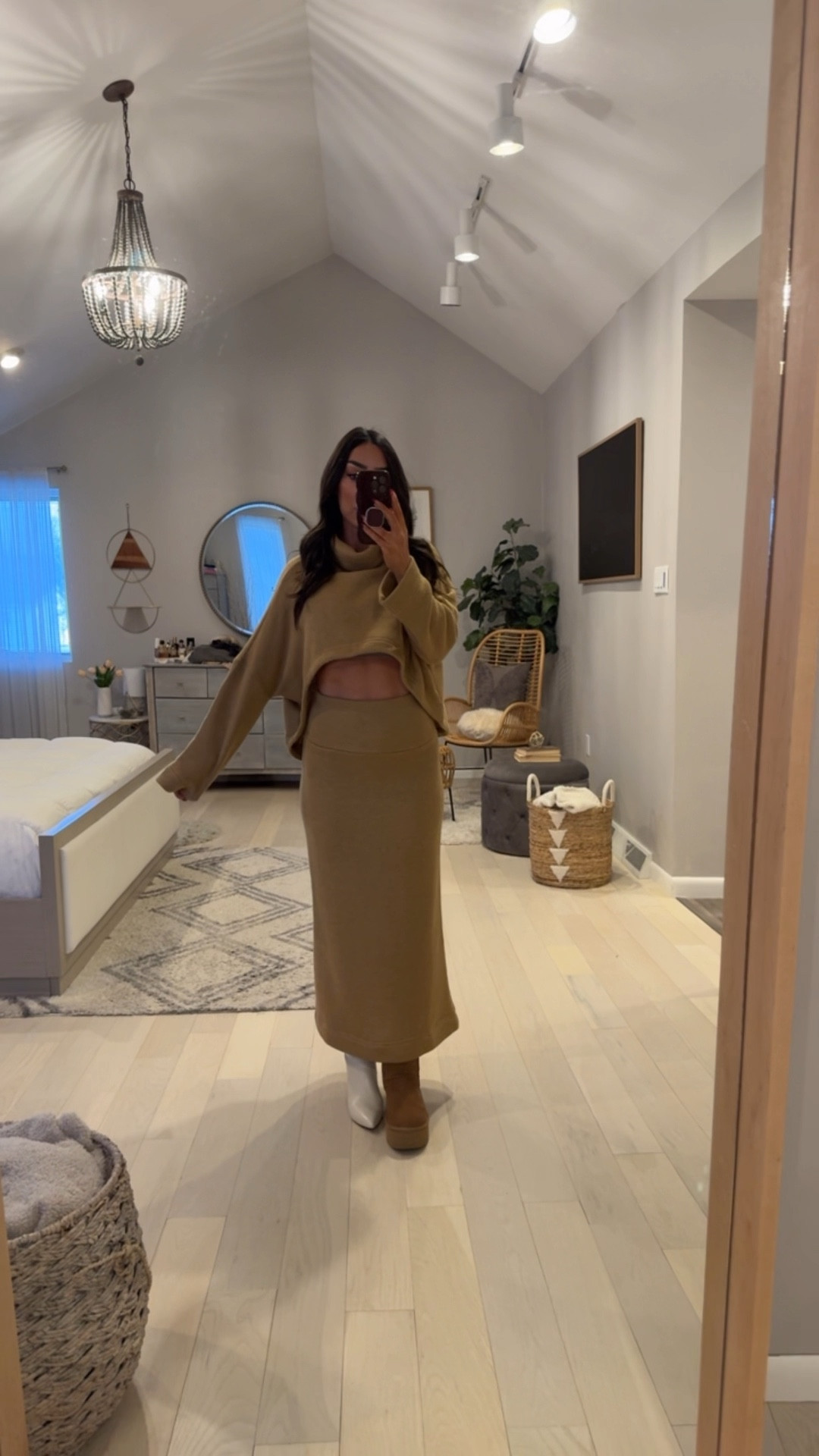 Cute & cozy knit set from Free People. Reversible! 

Wearing XS