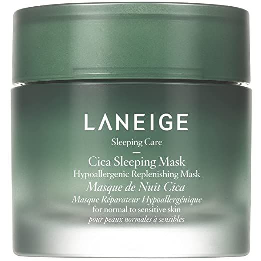 Amazon.com: LANEIGE Hypoallergenic Cica Sleeping Mask: Hydrate, Nourish, and Soothe Stressed Skin... | Amazon (US)