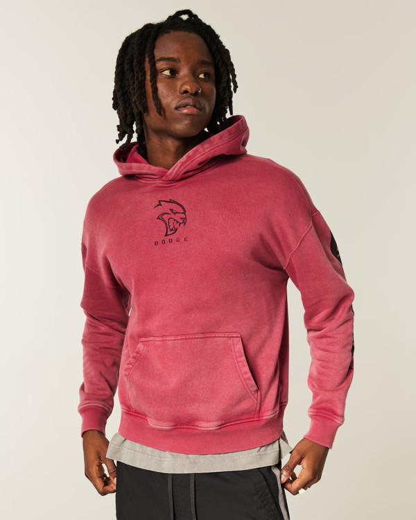 Men's Dodge Hellcat Graphic Hoodie | Men's Graphics Shop | HollisterCo.com | Hollister (US)