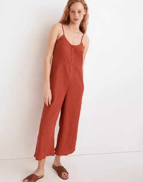 Textured Cover-Up Jumpsuit | Madewell