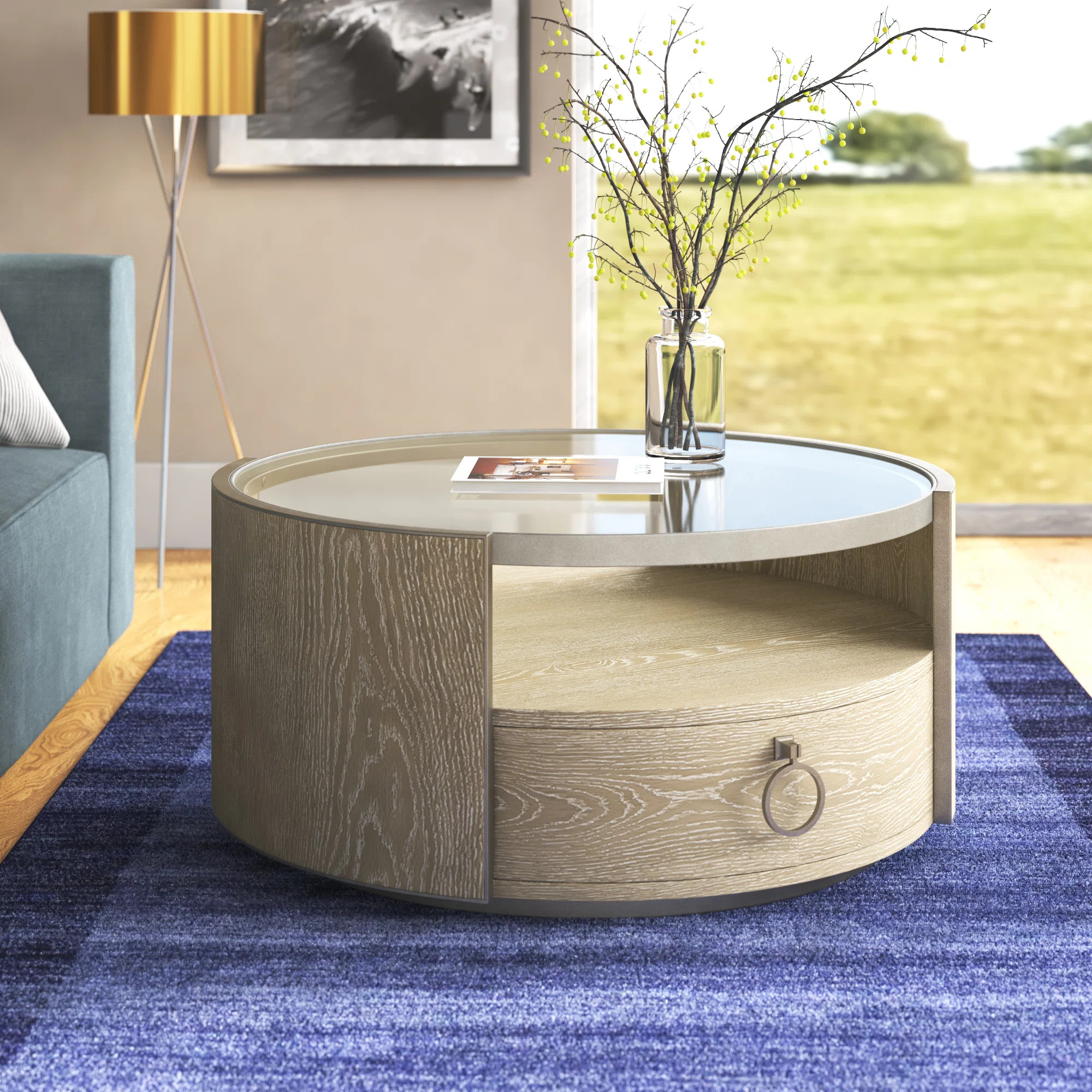 Caherty Glass Top Coffee Table | Wayfair North America