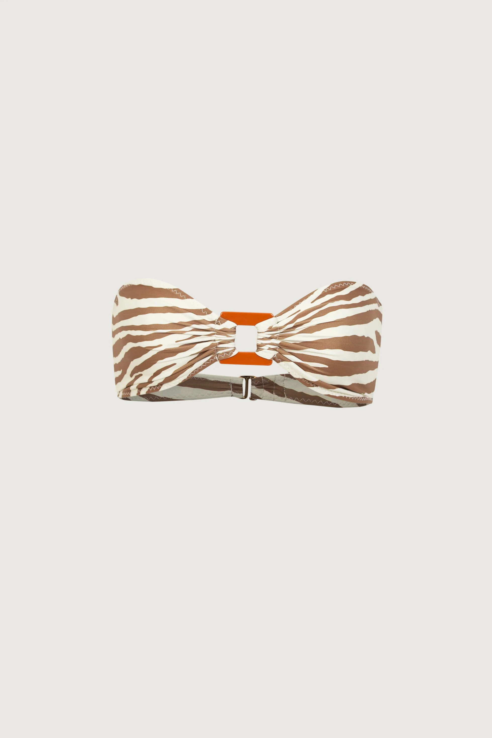Acrylic Bandeau Top (Beige Zebra) | SAME