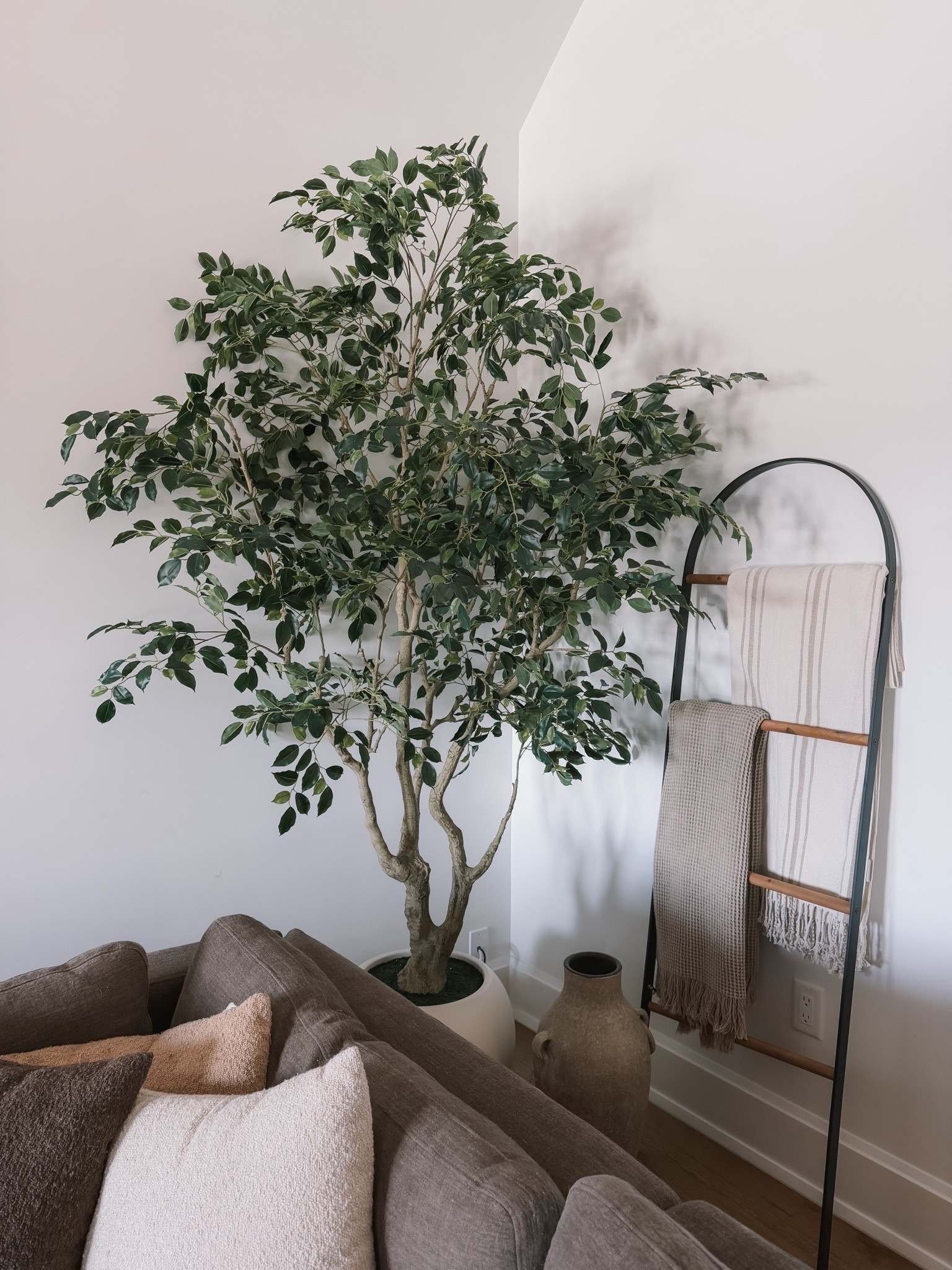 If you’re sick of seeing olive trees everywhere I am SO with you! Introducing this gorgeous faux Ficus tree from @Wayfair

#LTKSeasonal #LTKHome #LTKSaleAlert