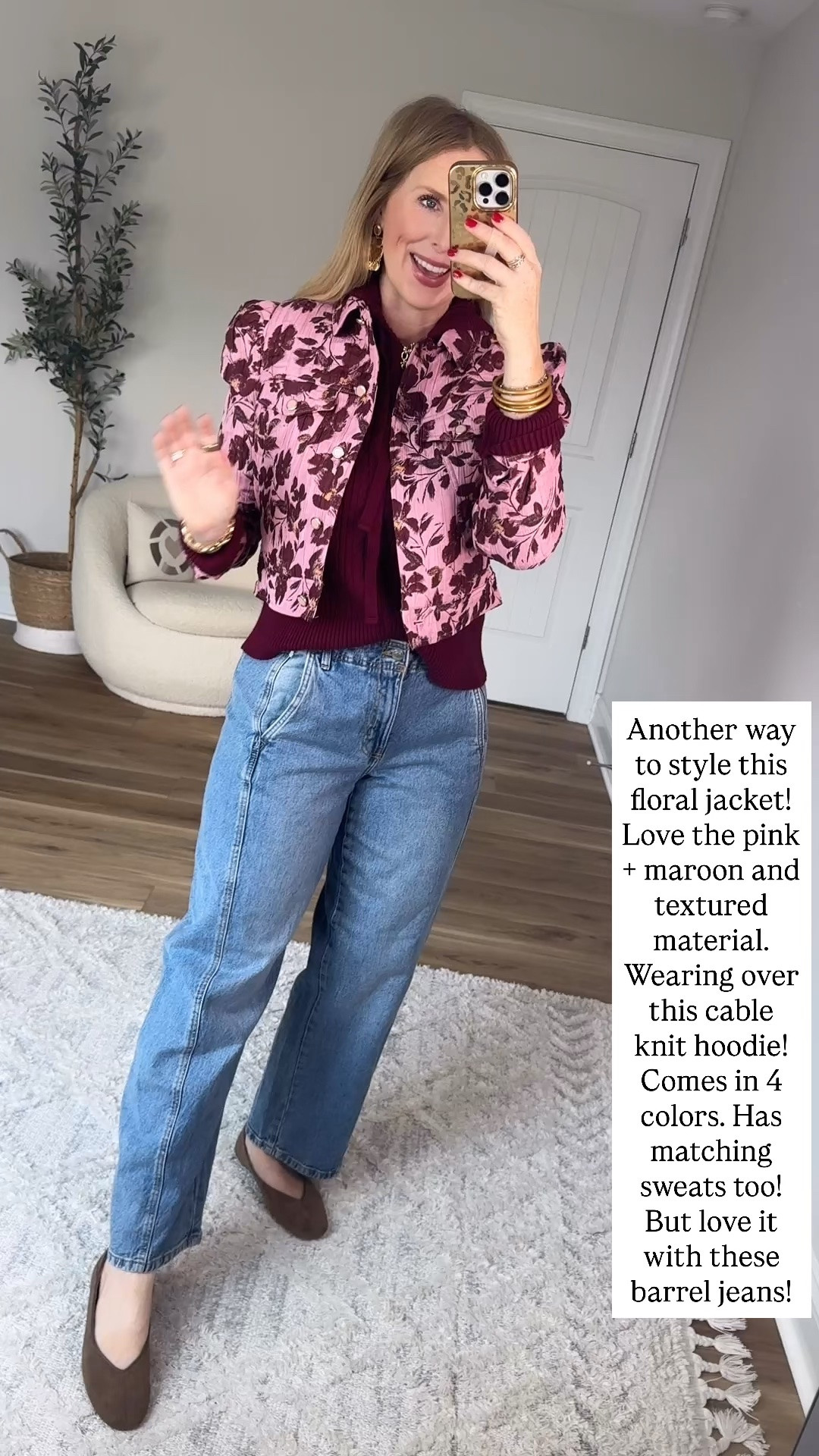 Walmart try on, floral jacket, barrel jeans, Walmart style, Walmart fashion

#LTKgrwm