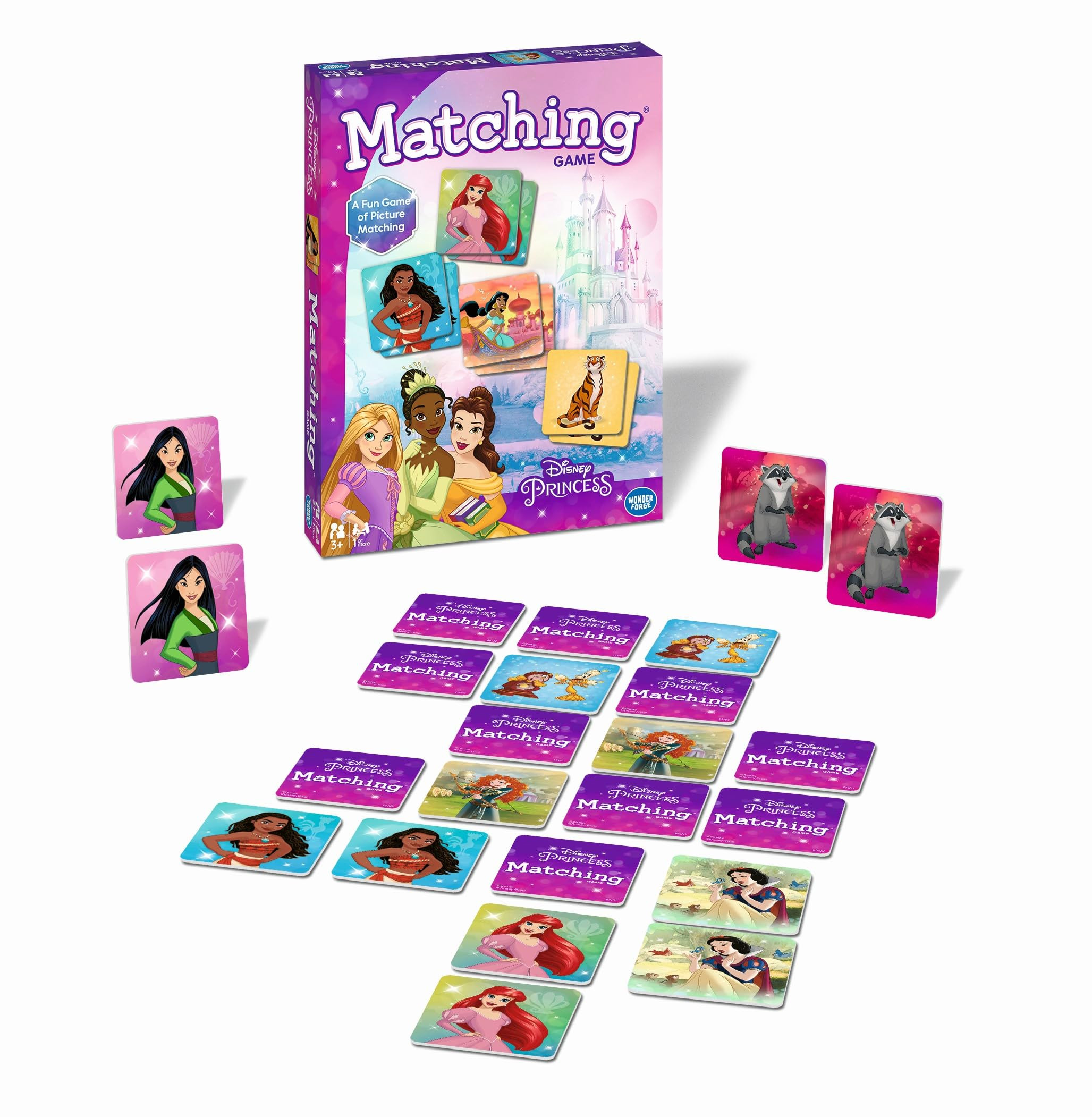 Wonder Forge Disney Princess Matching Game – Fun Memory Game for Kids Ages 3 and Up – Toddler... | Amazon (US)
