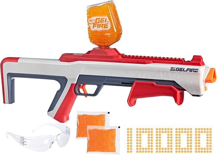 NERF Pro Gelfire Raid Blaster, Fire 5 Rounds at Once, 10,000 Gel Rounds, 800 Round Hopper, Eyewea... | Amazon (US)