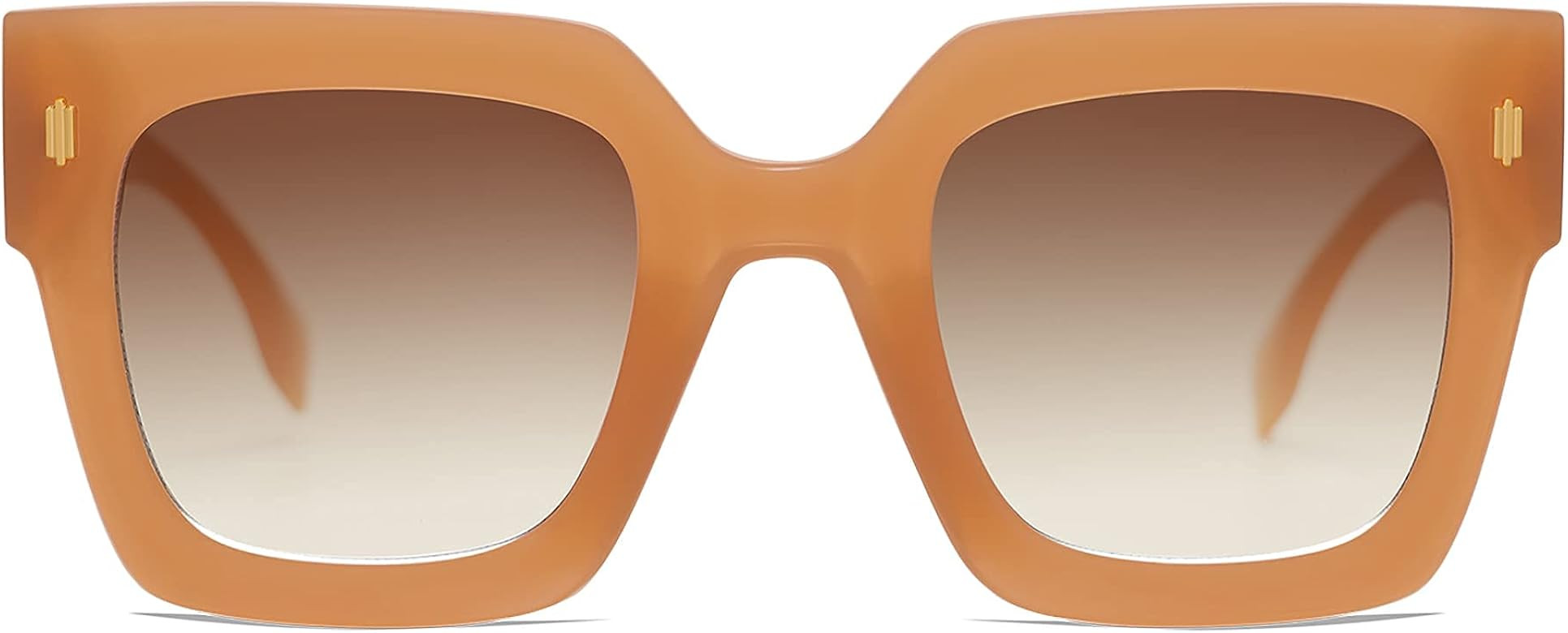 SOJOS Vintage Oversized Square Sunglasses for Women,Retro Womens Luxury Big Sun Glasses UV400 Protec | Amazon (US)