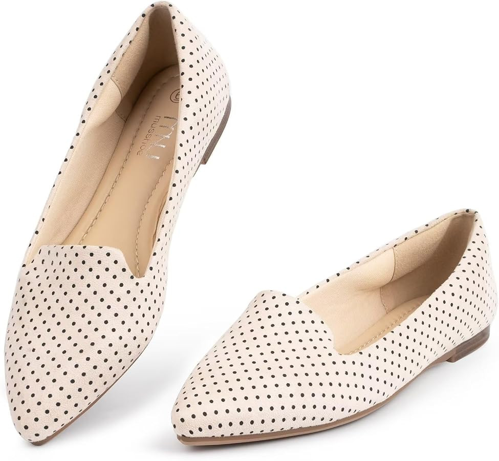 MUSSHOE Flat Shoes Women Comfortable Slip on Women's Flats | Amazon (US)