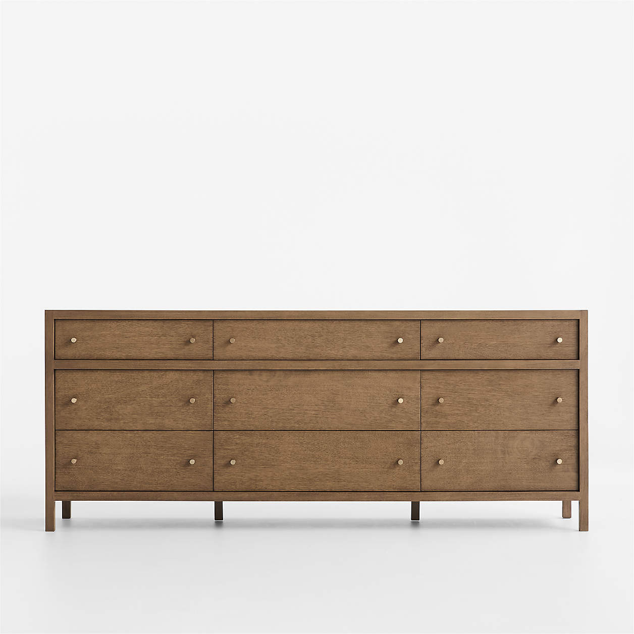 Keane 64" Solid Driftwood 6-Drawer Dresser | Crate & Barrel | Crate & Barrel