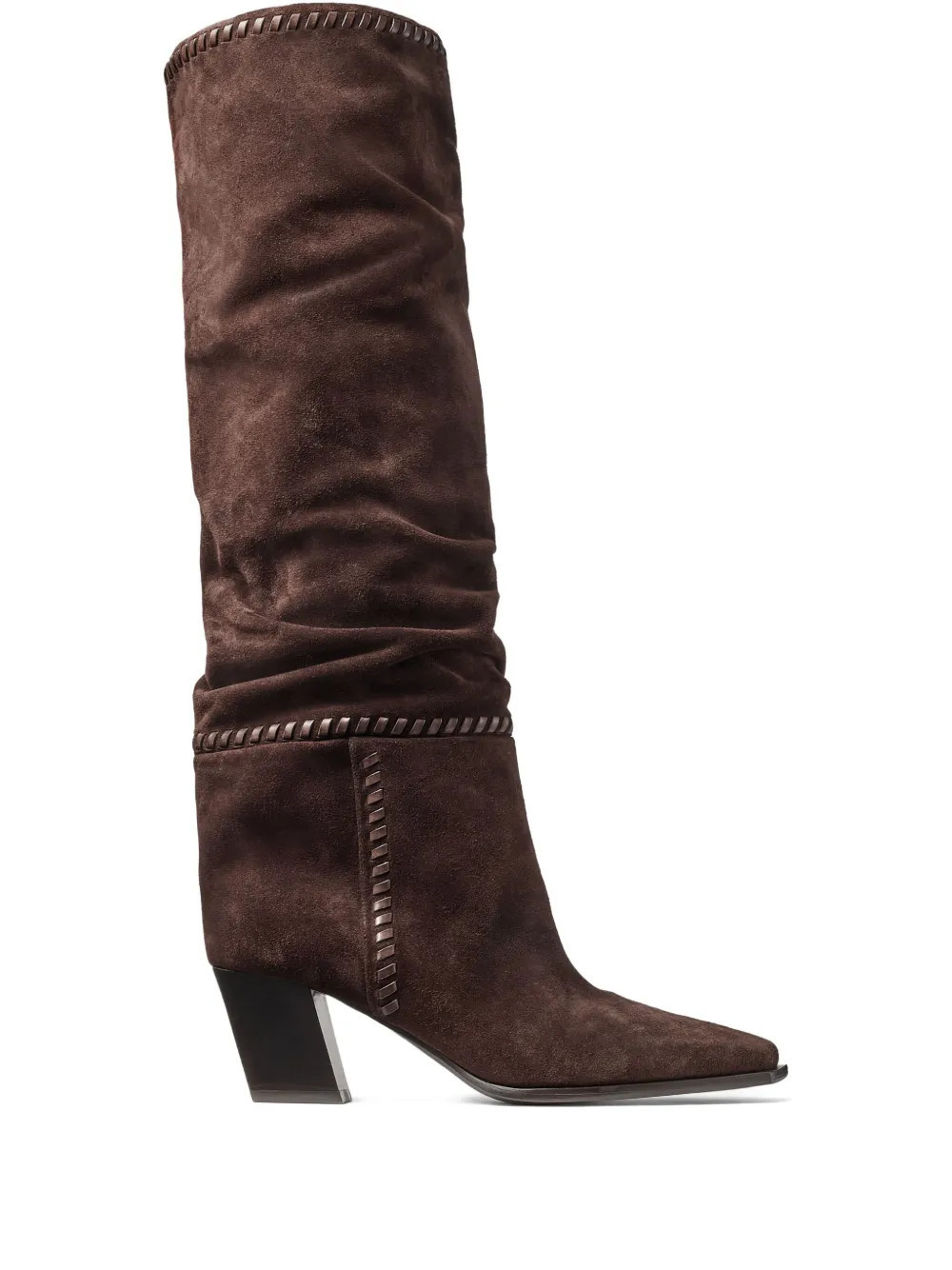 Jimmy Choo 60mm knee-high boots - Brown | Farfetch Global