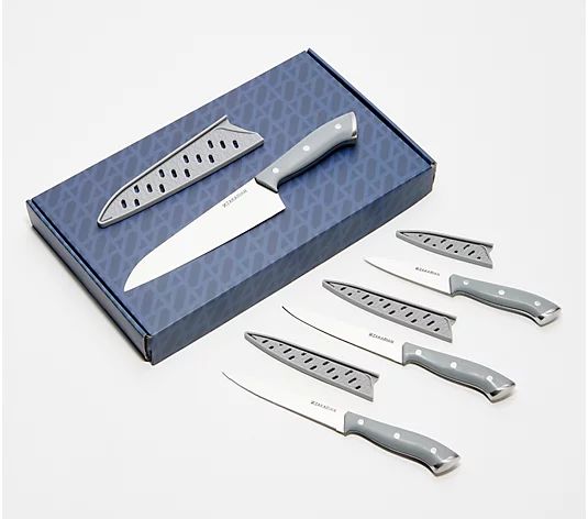 Geoffrey Zakarian 4-Piece Full Tang Cutlery Set w/ Gift Box - QVC.com | QVC