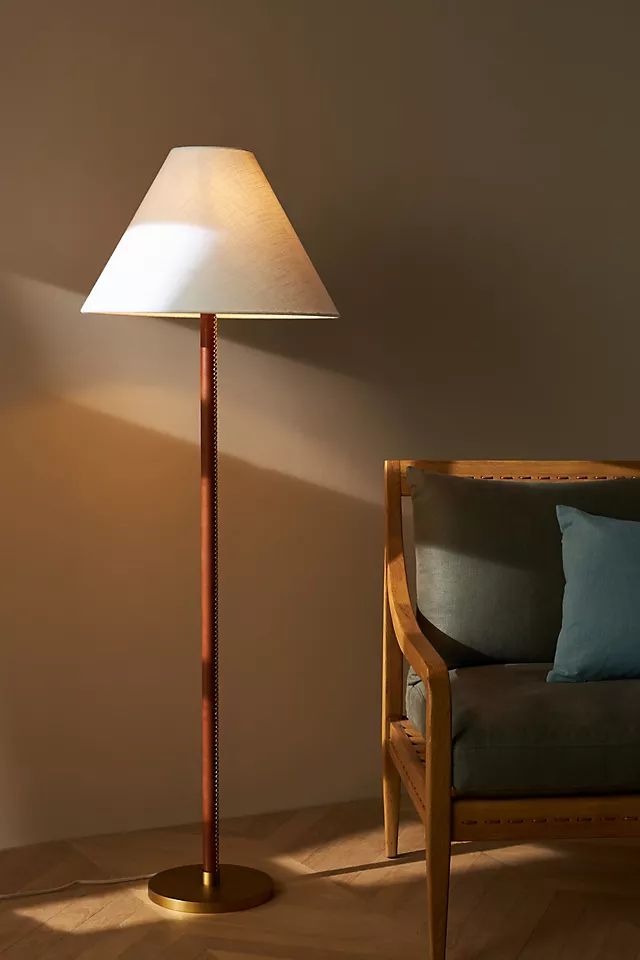 Amber Lewis for Anthropologie Leather Floor Lamp | Anthropologie (US)
