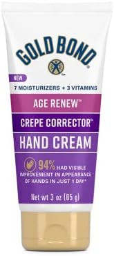 Gold Bond Age Renew Crepe Corrector Hand Cream, Replenishing & Smoothing Formula, 3 oz. | Amazon (US)