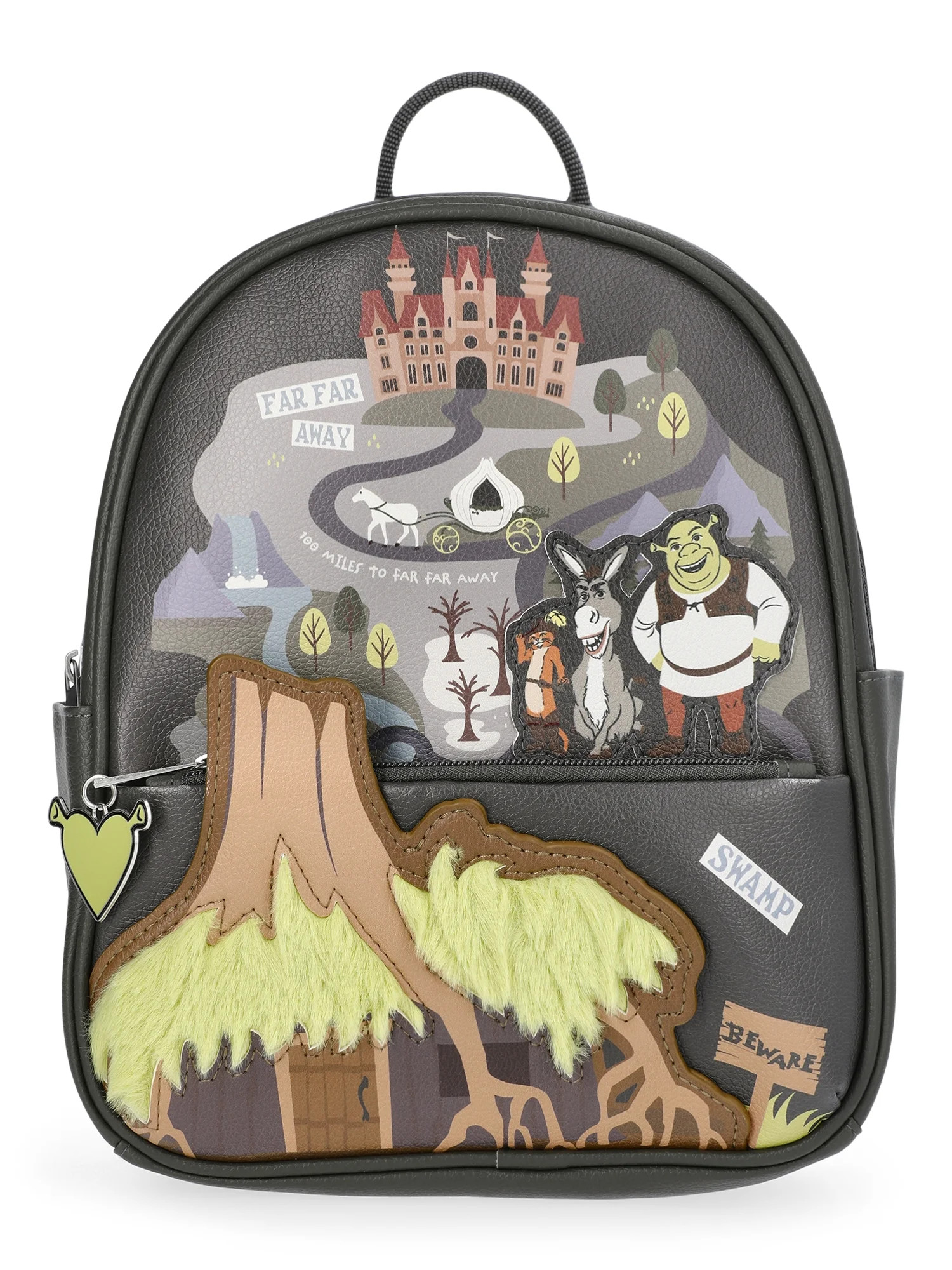 Shrek Women's Faux Leather Mini Backpack, 10.5", Green | Walmart (US)