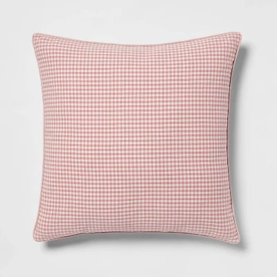 Woven Gingham Square Throw Pillow - Threshold™ | Target
