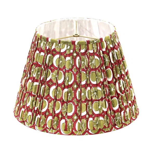 Crimson Citrus Celebration Pleated Empire Lamp Shade | Wayfair North America