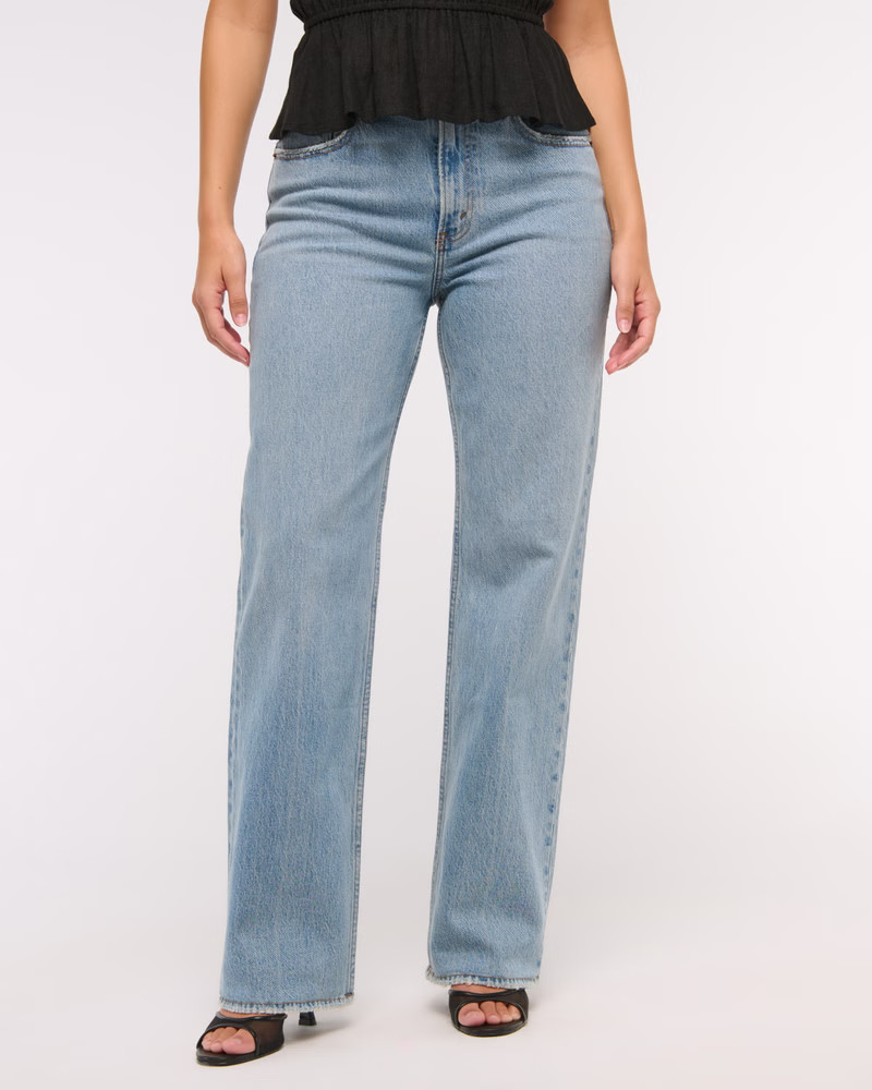 Curve Love High Rise 90s Relaxed Jean | Abercrombie & Fitch (US)
