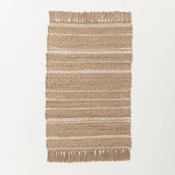 Jute Variegated Stripe Area Rug - Hearth & Hand™ with Magnolia | Target