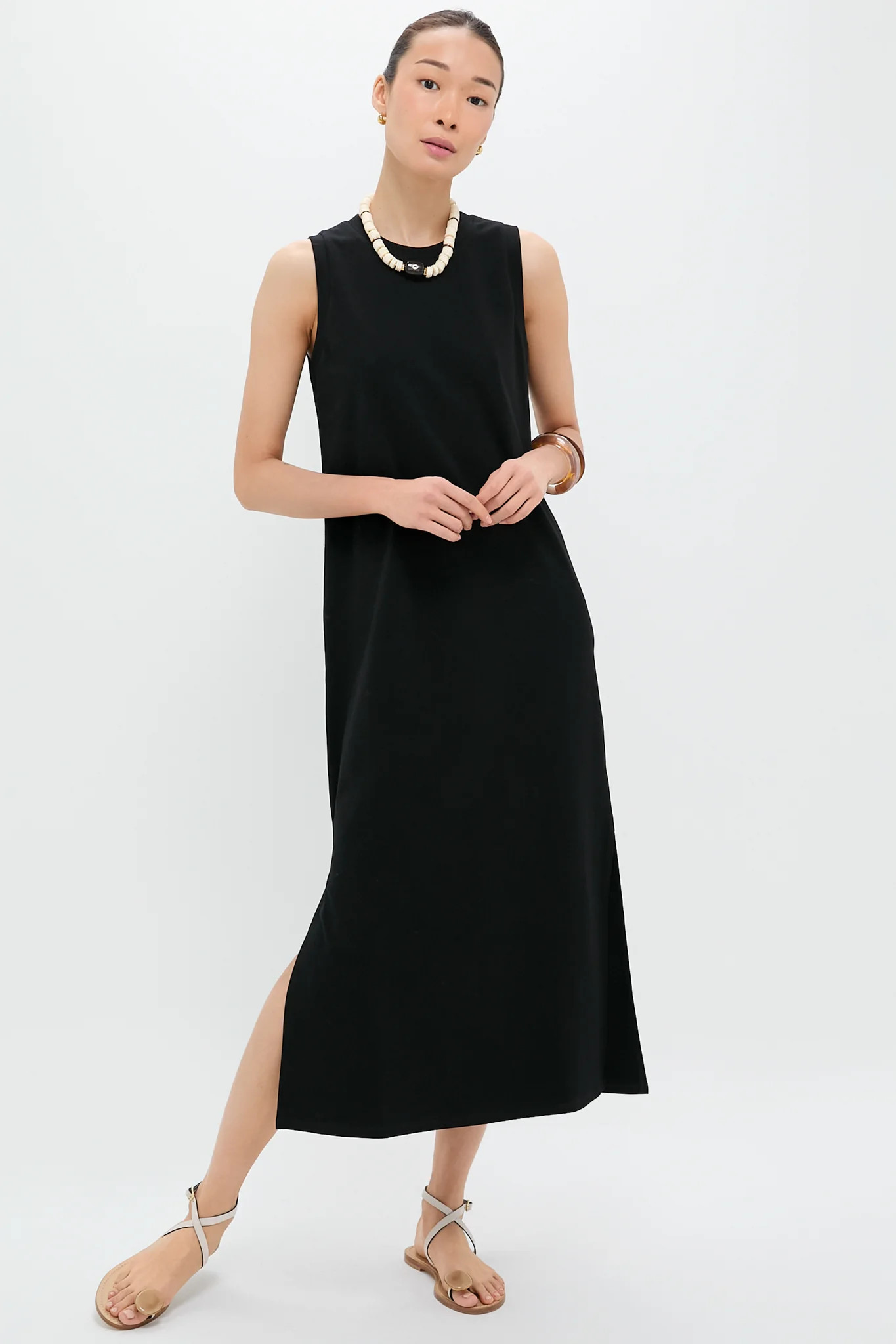 Black Sleeveless Gio Maxi Dress | Tuckernuck (US)