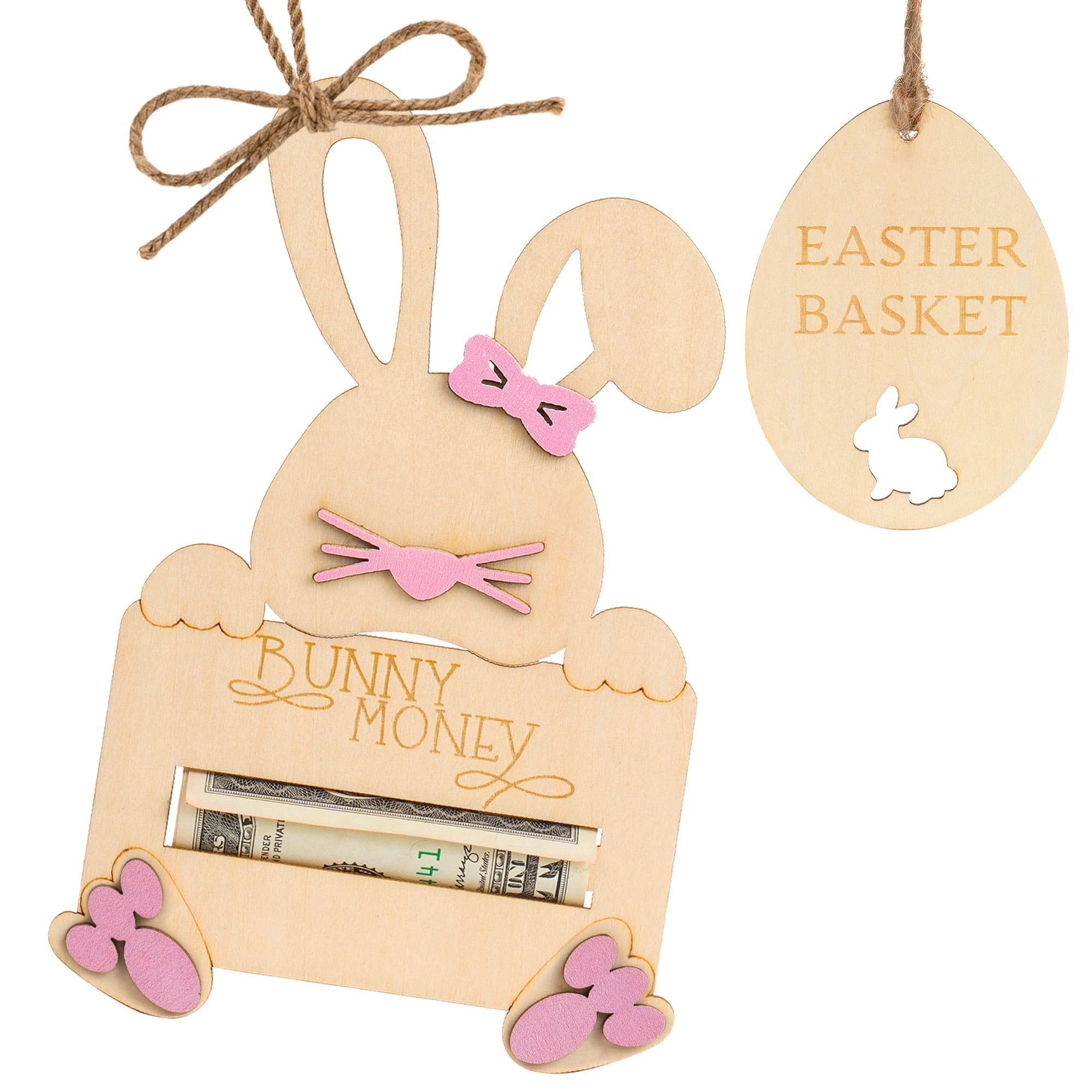 DINIZON Easter Bunny Money Holder For Cash Gift, Easter Basket Stuffers Gift Card Cash Holder Tag... | Amazon (US)