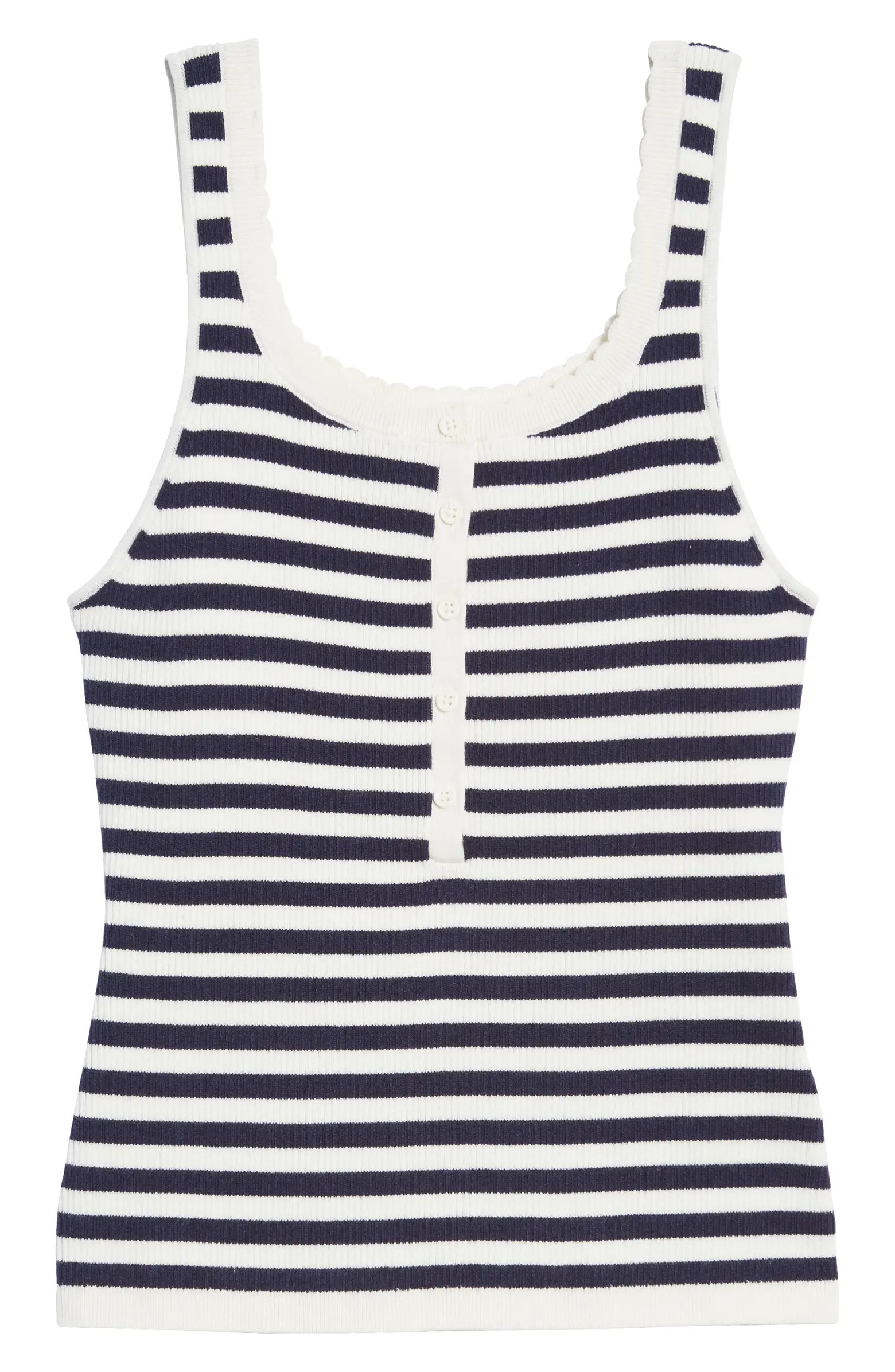 & Other Stories Stripe Rib Sweater Tank | Nordstrom | Nordstrom