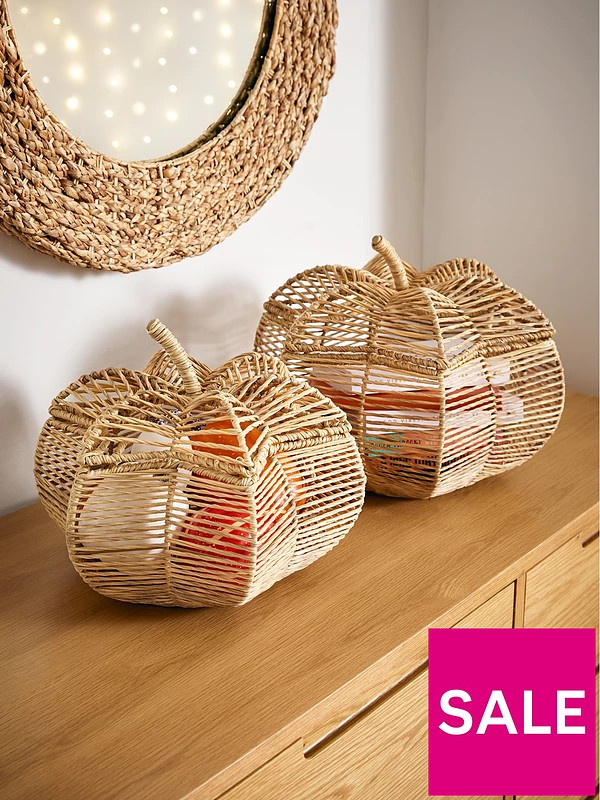 Very Home Set Of 2 Pumpkin Storage | Very (UK)