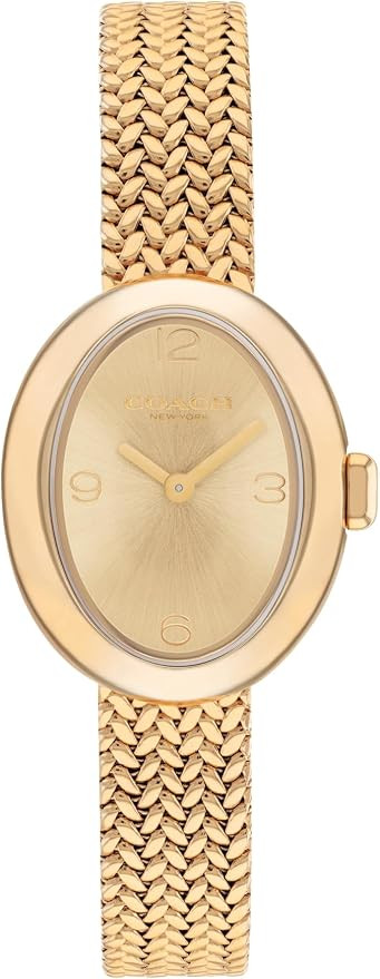 COACH Women's Sammy 2H Quartz Bracelet Watch, 22.5mm Petite Oval Case, Premium Fashion, Everyday ... | Amazon (US)