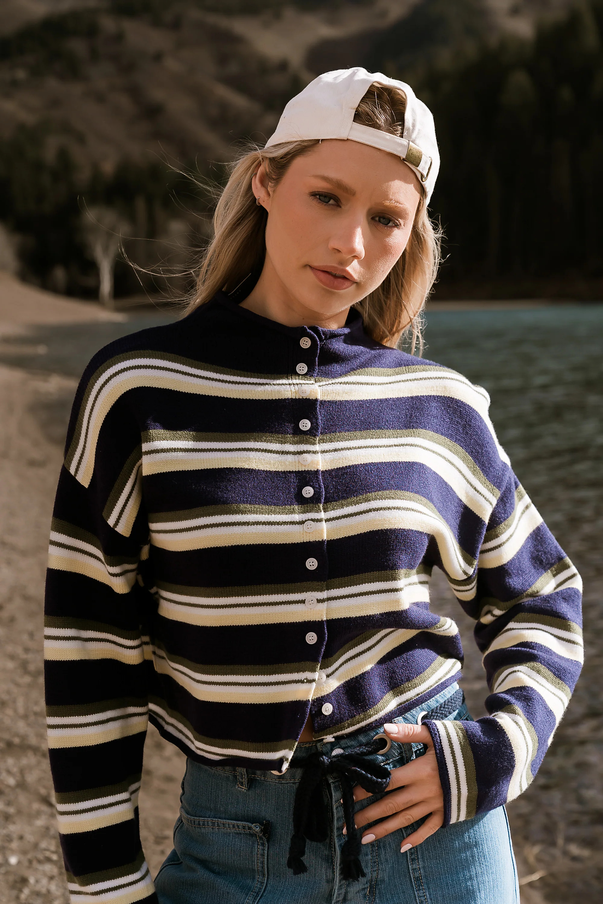 Baylor Striped Cardigan | Böhme US