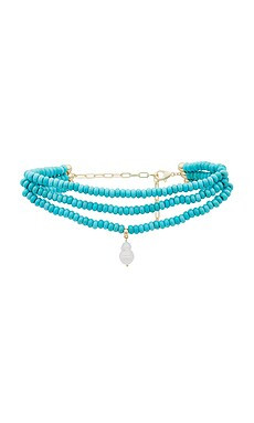 Triple Strand Statement Necklace With Pearl Dangle
                    
                    Ettik... | Revolve Clothing (Global)