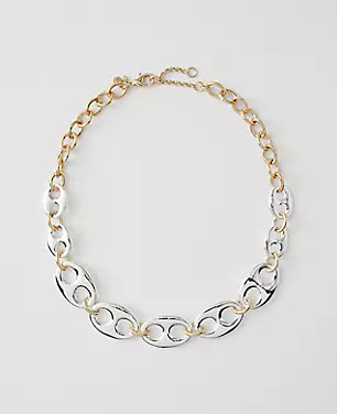 Oversized Chain Link Necklace | Ann Taylor