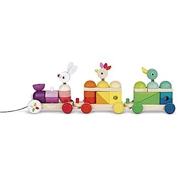 Janod Zigolos Giant Wooden Multicolor Train | Amazon (US)