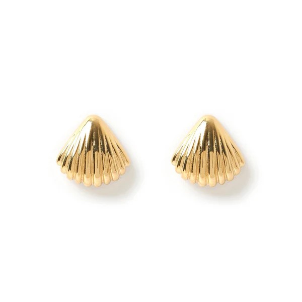 Perla Gold Shell Earrings | Arms Of Eve