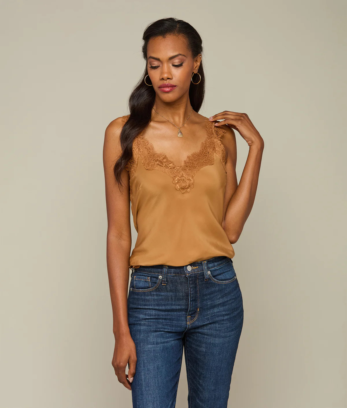 Megan Coco Bias Cami | Lucchese Bootmaker