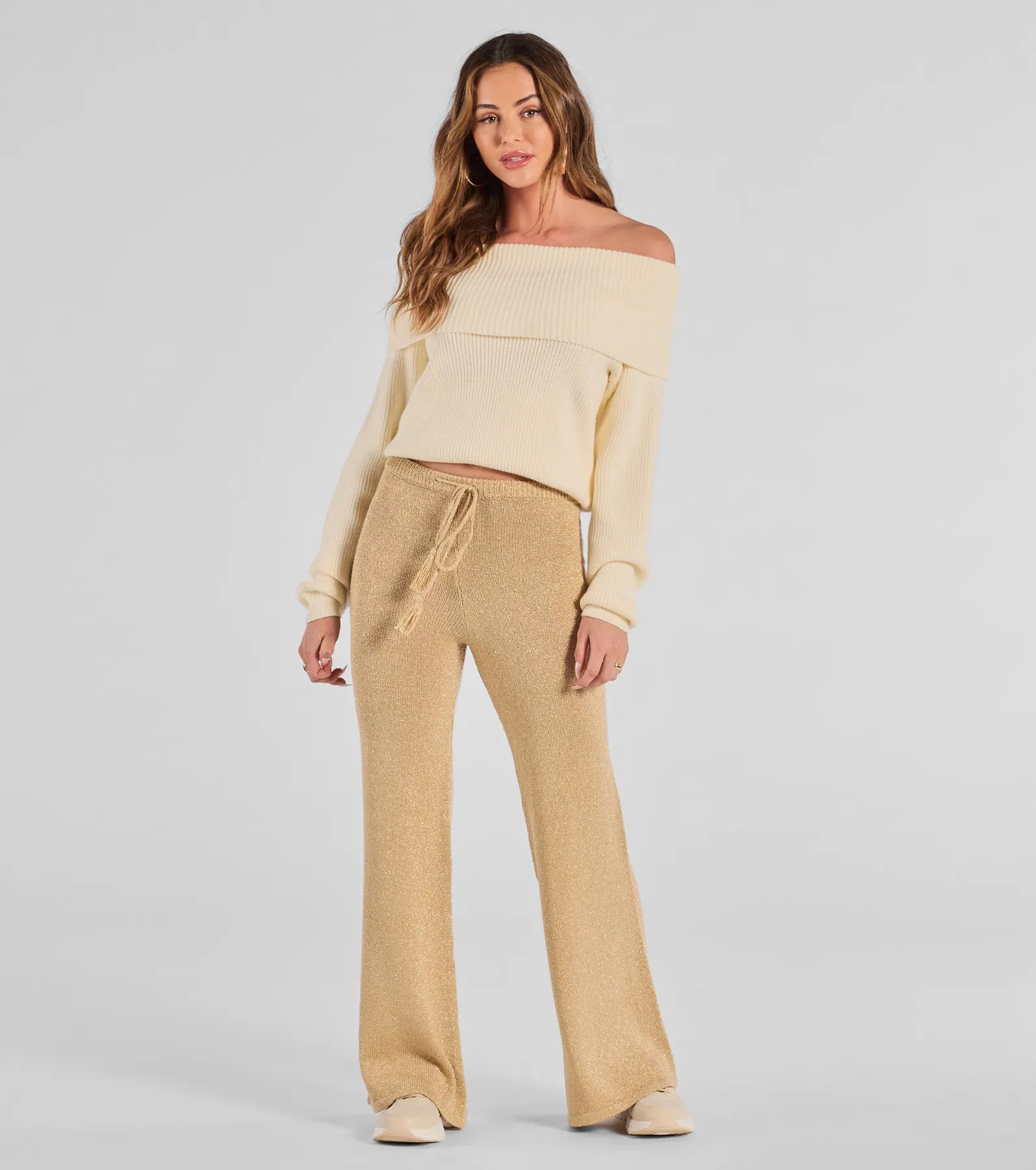 Cozy Luxe Lurex Knit Pants | Windsor Stores