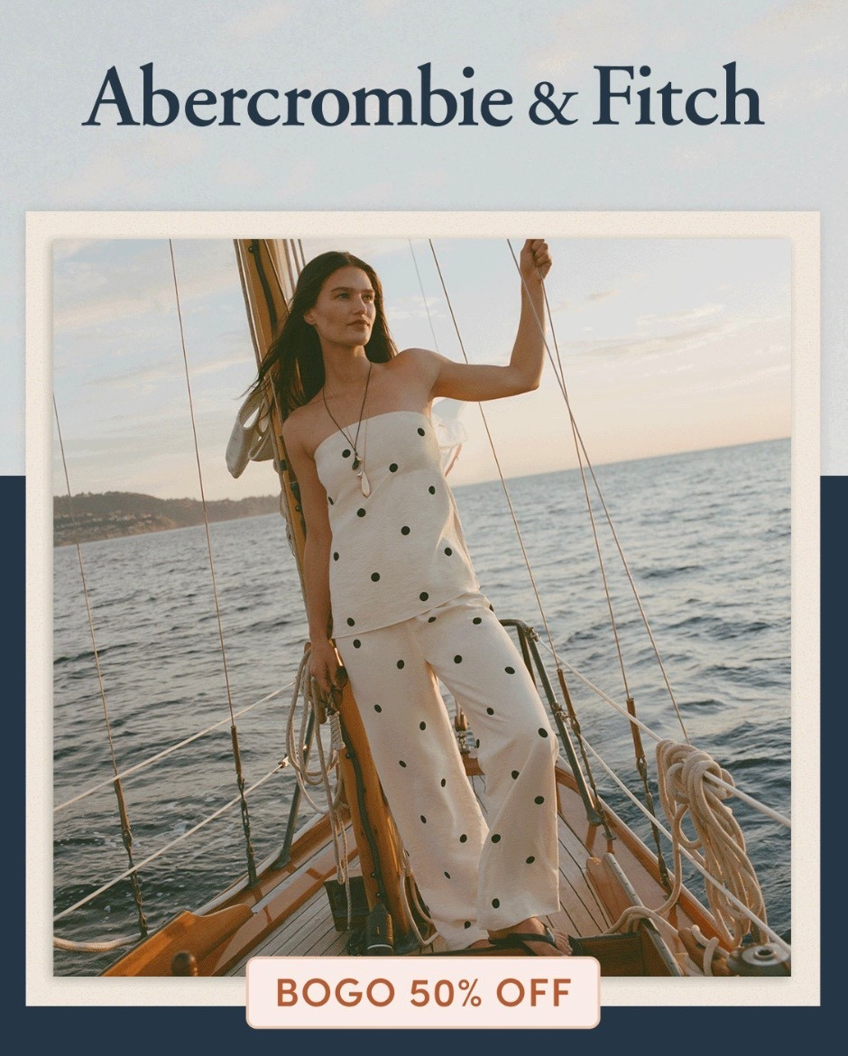 Buy one get one 50% off everything @abercrombie 

#LTKootd #LTKSaleAlert #LTKMothersDay