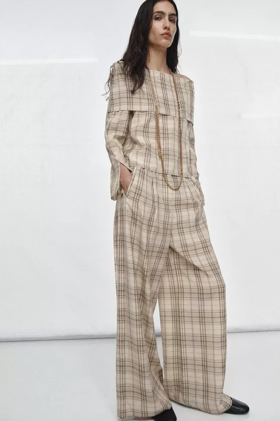 PLAID PANTS ZW COLLECTION | Zara US